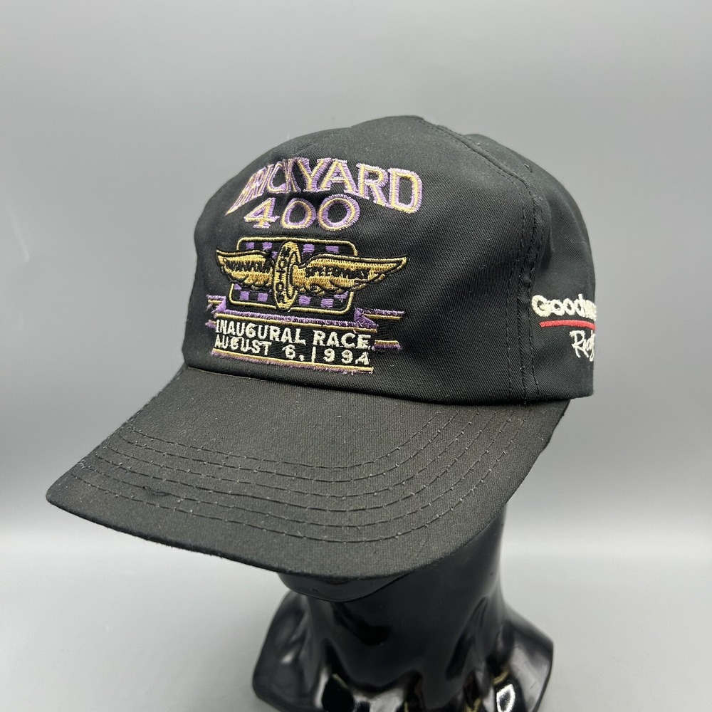 Brickyard 400 Indianapolis Motor Speedway 1994 Vintage Snapback Hat Black